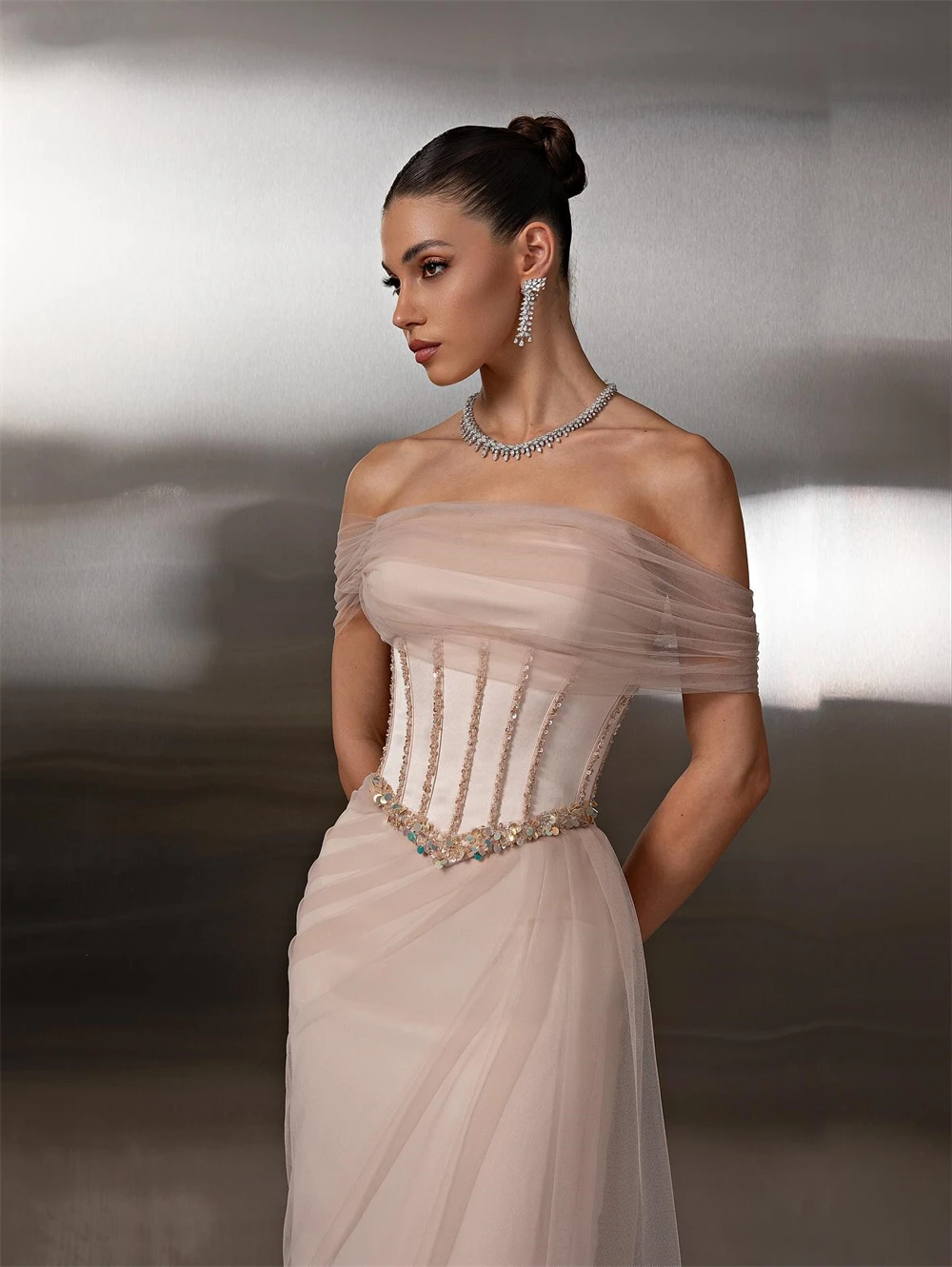 Customized Temperament Tulle Evening Dresses Fashion Off the Shoulder Homecoming Dresses High Quality Special Occasion Gowns
Customized Temperament Tulle Evening Dresses Fashion Off the Shoulder Homecoming Dresses High Quality Special Occasion Gowns