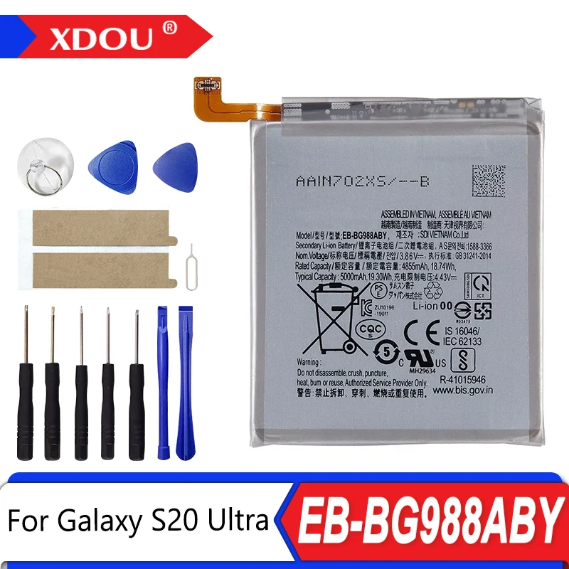 Brand New EB-BG988ABY 5000mAh Replacement Battery For Samsung Galaxy S20 Ultra S20Ultra S20U Mobile phone Batteries
Brand New EB-BG988ABY 5000mAh Replacement Battery For Samsung Galaxy S20 Ultra S20Ultra S20U Mobile phone Batteries