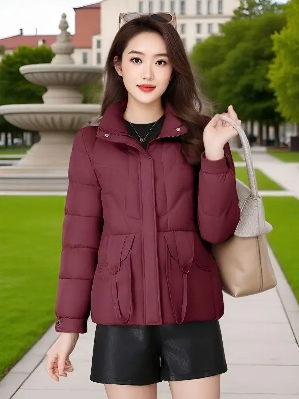 Women's ort Thiened Winter Cotton Jaet 2025 New Sle Faionable Warm down Cotton Coat Stand Collar Zipper Closure
Women's ort Thiened Winter Cotton Jaet 2025 New Sle Faionable Warm down Cotton Coat Stand Collar Zipper Closure