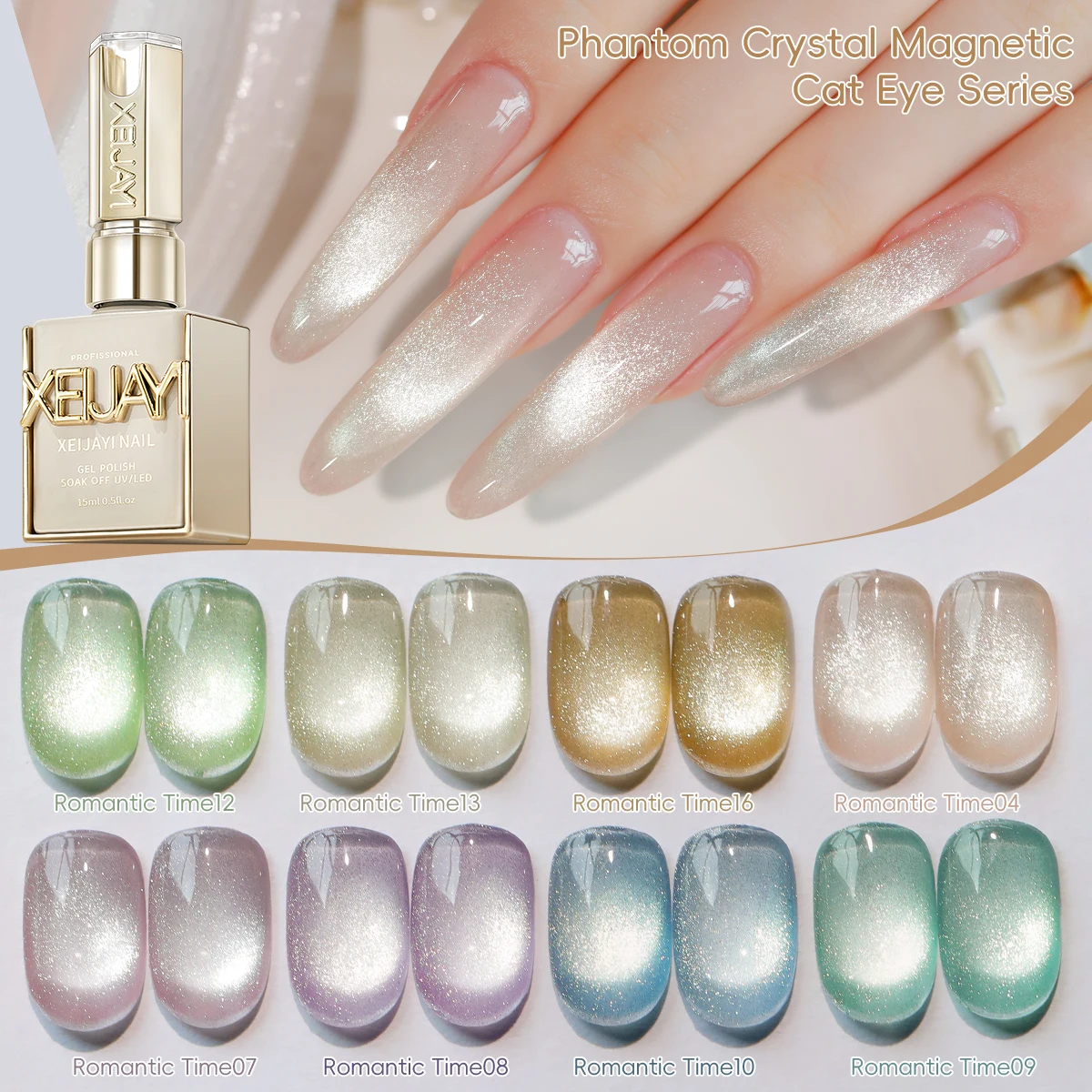 XEIJAYI 8 шт. 15 мл гель-лак для ногтей «кошачий глаз» Набор 2025 новый стиль Синий Розовый кошачий глаз дизайн ногтей подходит для женского маникюрного салона
XEIJAYI 8 шт. 15 мл гель-лак для ногтей «кошачий глаз» Набор 2025 новый стиль Синий Розовый кошачий глаз дизайн ногтей подходит для женского маникюрного салона