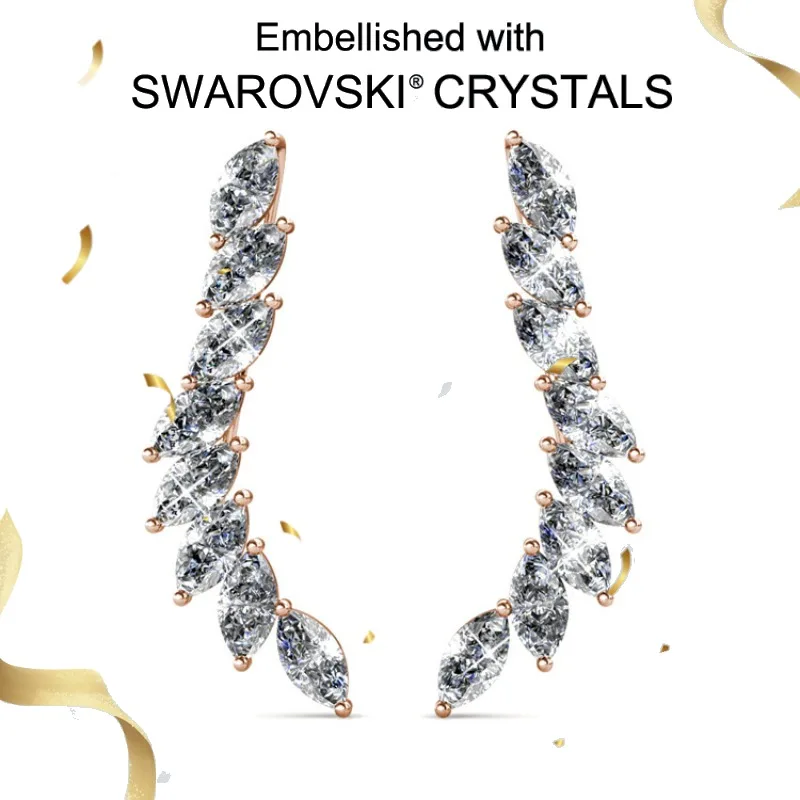 Daisini, персонализированные серьги-капли неправильной формы из стерлингового серебра 925 пробы с кристаллами Сваровски для женщин, эффектные ювелирные изделия
Daisini, персонализированные серьги-капли неправильной формы из стерлингового серебра 925 пробы с кристаллами Сваровски для женщин, эффектные ювелирные изделия