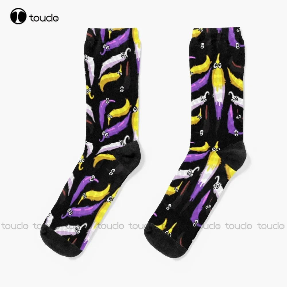 Enby Pride Worms! Socks Black Socks Women Personalized Custom Unisex Adult Teen Youth Socks 360° Digital Print Fashion New
Enby Pride Worms! Socks Black Socks Women Personalized Custom Unisex Adult Teen Youth Socks 360° Digital Print Fashion New