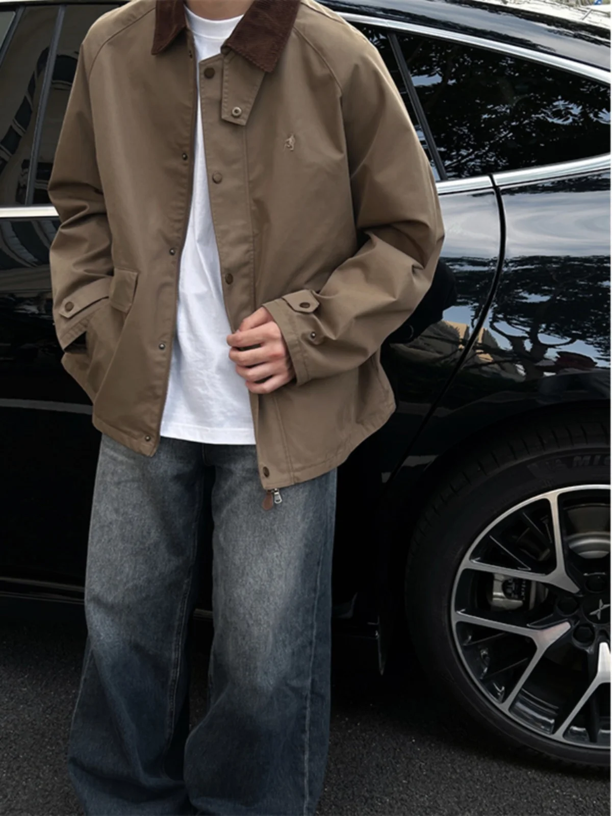 Мужская куртка-харингтон в американском ретро-стиле, весна-осень, модная, с воротником, из полиэстера, повседневная, стильная
Мужская куртка-харингтон в американском ретро-стиле, весна-осень, модная, с воротником, из полиэстера, повседневная, стильная