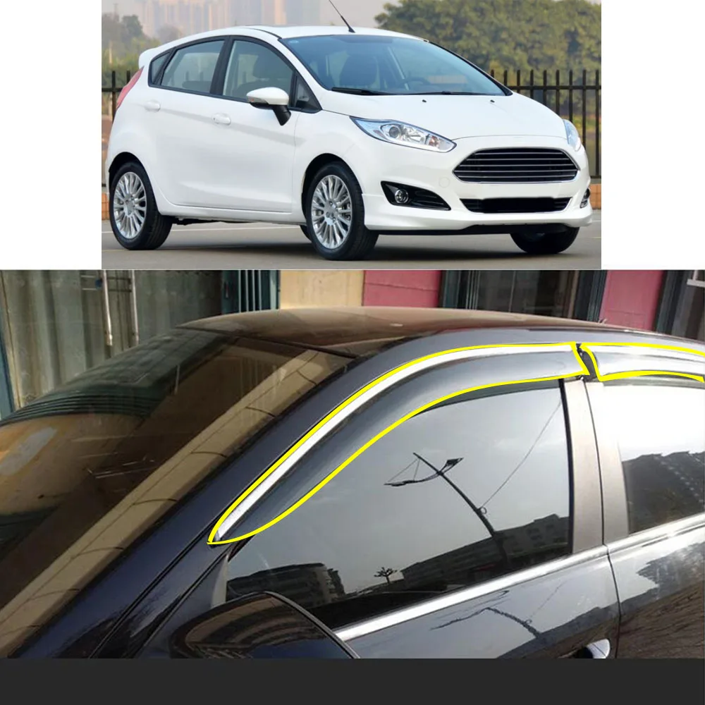 Sticker Plastic Window Glass Wind Visor Rain/Sun Guard Vent For Ford Fiesta Hatchback 2009-2010 2011-2012 2013 2014 2015 2016
Sticker Plastic Window Glass Wind Visor Rain/Sun Guard Vent For Ford Fiesta Hatchback 2009-2010 2011-2012 2013 2014 2015 2016
