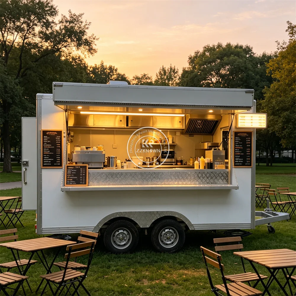 Smart Mobile Commercial BBQ Food Trailer Custom Street Catering Business Stainless Steel Coffee Food Truck Fully Equipped
Smart Mobile Commercial BBQ Food Trailer Custom Street Catering Business Stainless Steel Coffee Food Truck Fully Equipped