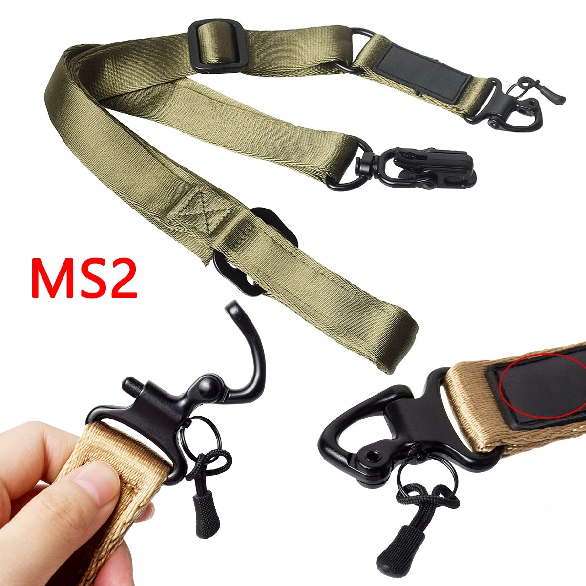 MS3 MS2 MS4 Tactical Adjustable Sling Straps Single/2 Point for AR15 M4 M16 HK416 AK47 Hunting Metal Clip Mount Safety M-LOK
MS3 MS2 MS4 Tactical Adjustable Sling Straps Single/2 Point for AR15 M4 M16 HK416 AK47 Hunting Metal Clip Mount Safety M-LOK