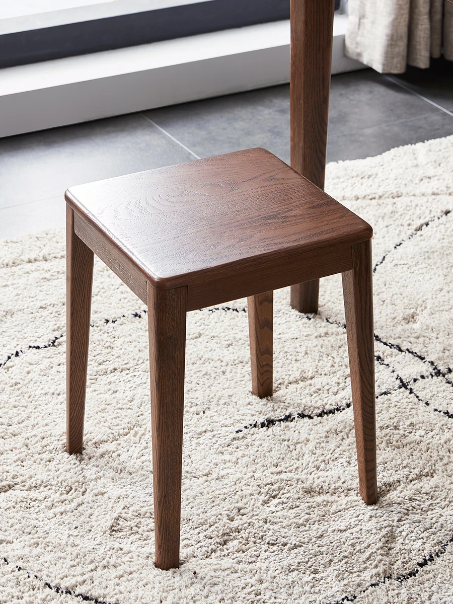 All solid wood square stool, Nordic household small bench, oak makeup stool, environmentally friendly, minimalist bar stool
All solid wood square stool, Nordic household small bench, oak makeup stool, environmentally friendly, minimalist bar stool