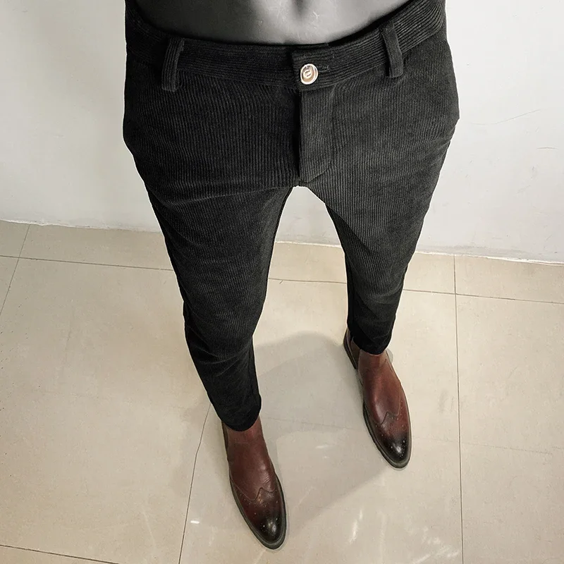 Autumn Winter Velvet Business Dress Pants Men Solid Color Casual Slim Fit Suit Pants Streetwear Trousers Costume Homme
Autumn Winter Velvet Business Dress Pants Men Solid Color Casual Slim Fit Suit Pants Streetwear Trousers Costume Homme