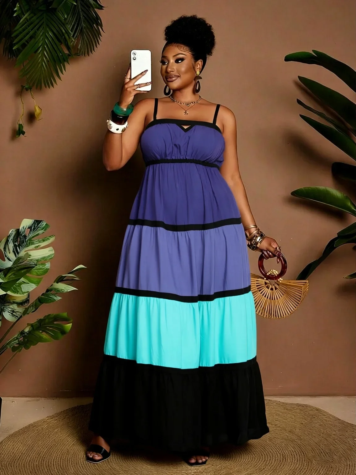 Women's Plus Size Striped Knit Maxi Dress Summer Sleeveless Boho Dresses Long Vacation Sundress
Women's Plus Size Striped Knit Maxi Dress Summer Sleeveless Boho Dresses Long Vacation Sundress