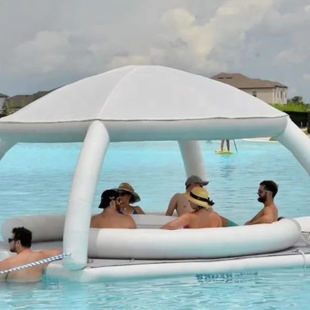 Hot Sale Outdoor Inflatable Floating Island Pool Air Track Mattress Sofa Platform With Sunshade Water Amusement Park Leisure
Hot Sale Outdoor Inflatable Floating Island Pool Air Track Mattress Sofa Platform With Sunshade Water Amusement Park Leisure