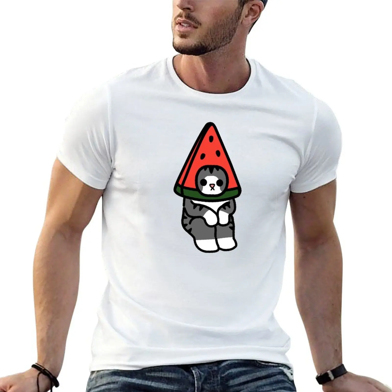 Jeelai cat watermelon T-Shirt men t shirt cotton 100% t shirts for man cotton soft man t shirts cotton T-shirt
Jeelai cat watermelon T-Shirt men t shirt cotton 100% t shirts for man cotton soft man t shirts cotton T-shirt