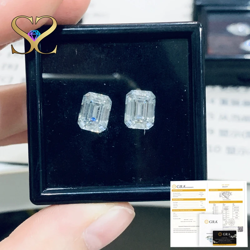 High-quality 0.5-5CT D VVS1 Moissanite Loose Stone Emerald Shape GRA Certificate Fine Jewellry Making DIY
High-quality 0.5-5CT D VVS1 Moissanite Loose Stone Emerald Shape GRA Certificate Fine Jewellry Making DIY