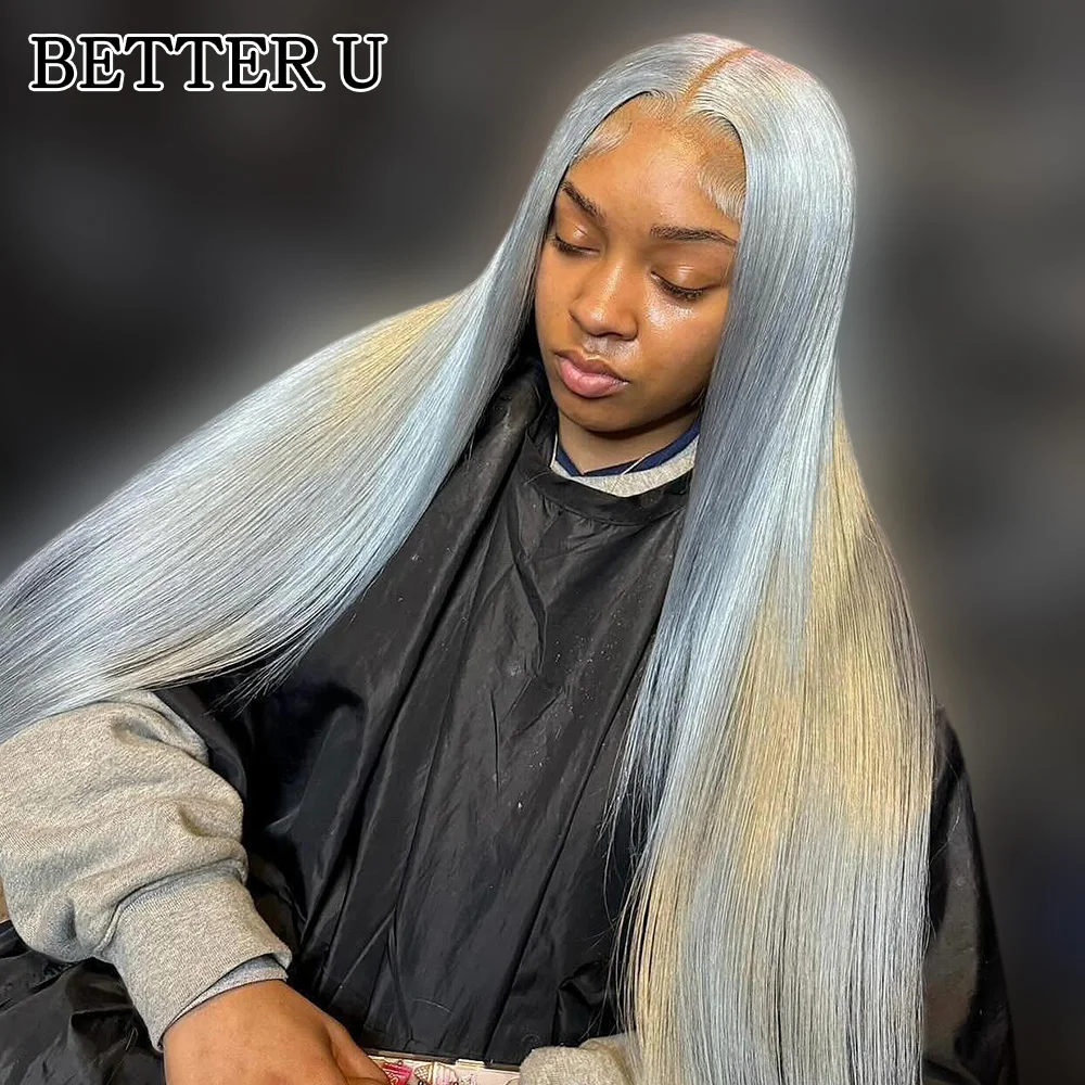Grey Straight Human Hair 13X6 Lace Front Pre-Stretched Wig Transparent Lace Front Wig 13x4 High Gloss Wig 250 Density
Grey Straight Human Hair 13X6 Lace Front Pre-Stretched Wig Transparent Lace Front Wig 13x4 High Gloss Wig 250 Density
