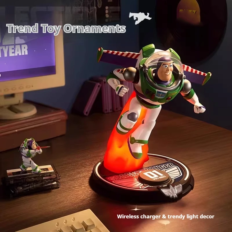 New Original Toy Story Buzz Lightyear Action Figure With Wireless Charging Function Ornament Lamp Birthday Gift For Boy Fans Toy
New Original Toy Story Buzz Lightyear Action Figure With Wireless Charging Function Ornament Lamp Birthday Gift For Boy Fans Toy