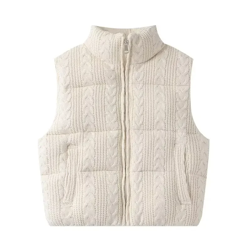 Women's Vest Jackets Coat Knitted Outwear Beige Sleeveless Tops Solid Waistcoat Solid Streetwear Fashion 2025 Woman Coat
Women's Vest Jackets Coat Knitted Outwear Beige Sleeveless Tops Solid Waistcoat Solid Streetwear Fashion 2025 Woman Coat