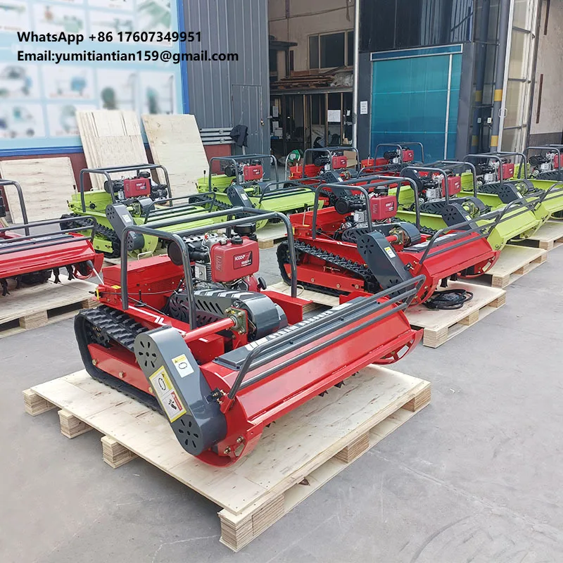 Remote Control Robot Flail Lawn Mower 800-1200mm Crawler Cutter Gasline Diesel Agriculture Orchard Garden Grass Cutting Machine
Remote Control Robot Flail Lawn Mower 800-1200mm Crawler Cutter Gasline Diesel Agriculture Orchard Garden Grass Cutting Machine