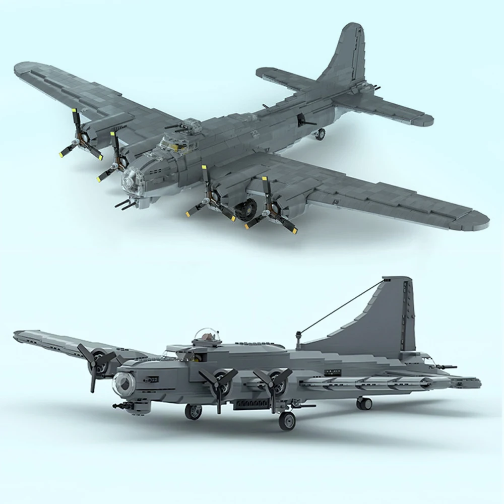 MOC Fighter Fortress B-17 Flying Heavy Bomber Building Blocks Set War Plane Military Aircraft Collection Toys Children Kid Gifts
MOC Fighter Fortress B-17 Flying Heavy Bomber Building Blocks Set War Plane Military Aircraft Collection Toys Children Kid Gifts