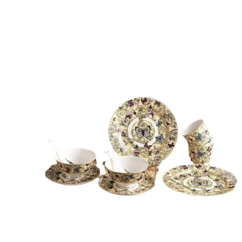 New bone china dishes, plates, spoons, spoons, tableware, 10-piece set, wedding housewarming gift bowls, plates
New bone china dishes, plates, spoons, spoons, tableware, 10-piece set, wedding housewarming gift bowls, plates