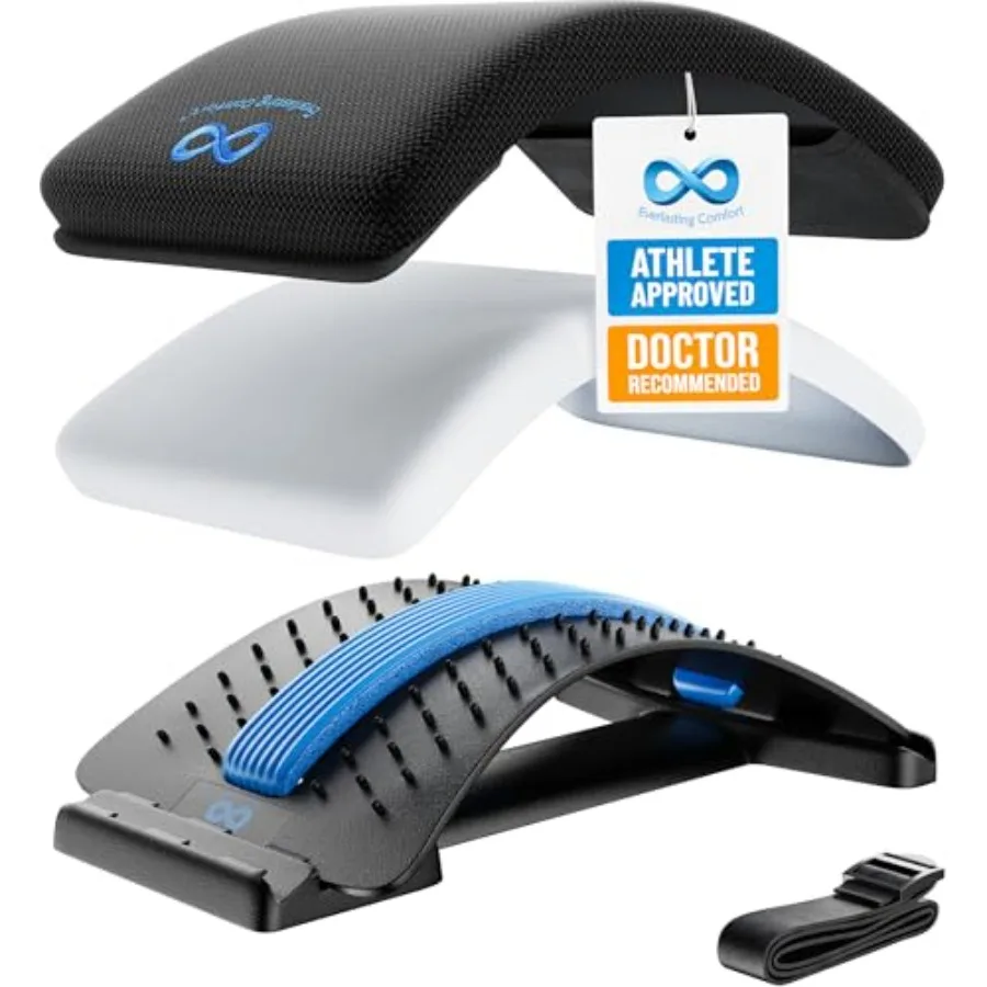 Everlasting Comfort Lumbar Support Board Back Stretcher for Lower Pain Relief - Adjustable Spine Decompression with 88 Acupress
Everlasting Comfort Lumbar Support Board Back Stretcher for Lower Pain Relief - Adjustable Spine Decompression with 88 Acupress