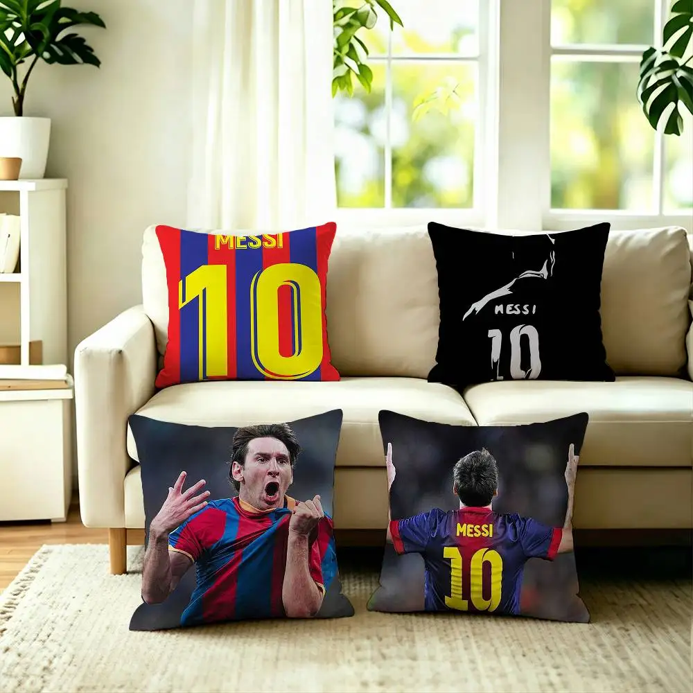 Football Star Lionel Messi Square Double-Sided printed Pillow Case Bedroom Bedside Pillow Sofa Cushion Cover
Football Star Lionel Messi Square Double-Sided printed Pillow Case Bedroom Bedside Pillow Sofa Cushion Cover