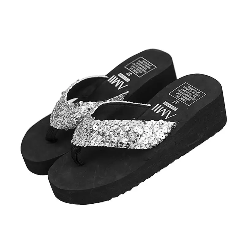 Large Size White Wedge Slippers Thong S Thick Bottom Flops Women Girls Casual Sequined Platform EVA NonSlip Comfort Toe
Large Size White Wedge Slippers Thong S Thick Bottom Flops Women Girls Casual Sequined Platform EVA NonSlip Comfort Toe