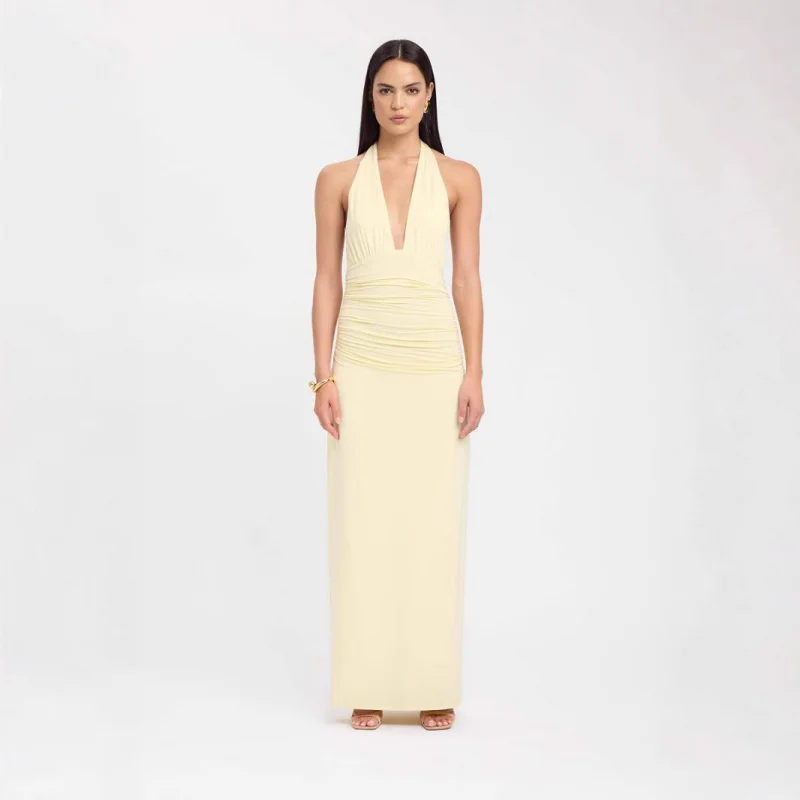 2025 Summer Halter Deep V Lace-Up Backless Slit Solid Color Long Dress
2025 Summer Halter Deep V Lace-Up Backless Slit Solid Color Long Dress