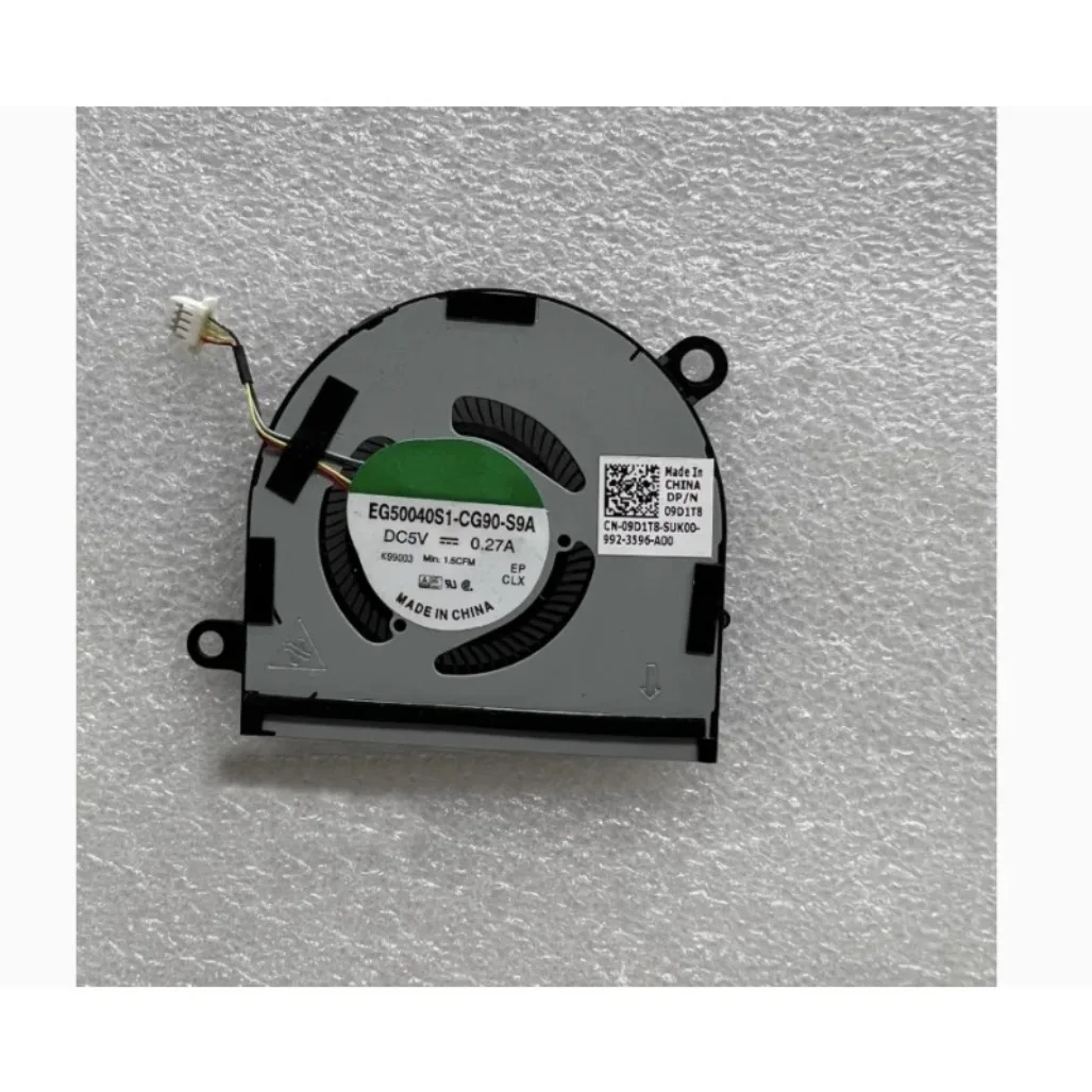 SX Laptop Cooling Fan EG50040S1-CG90-S9A for DELL Latitude7400 2in1 D P/N 09D1T8
SX Laptop Cooling Fan EG50040S1-CG90-S9A for DELL Latitude7400 2in1 D P/N 09D1T8