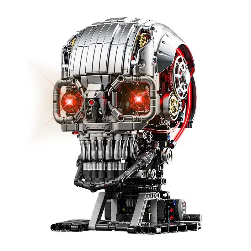 Модель головы черепа, механический робот, строительные блоки, игрушка со светодиодным скелетом, подвижный шарнир, DIY кирпичи, игрушки для взрослых, детей, подарки для мальчиков
Модель головы черепа, механический робот, строительные блоки, игрушка со светодиодным скелетом, подвижный шарнир, DIY кирпичи, игрушки для взрослых, детей, подарки для мальчиков