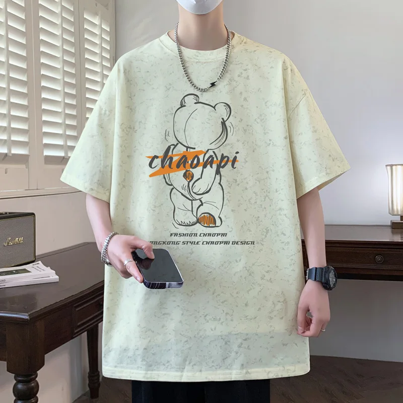Men's Cotton T-shirt Big Size Funny Bear Print 5XL Mens Oversized T Shirts Graphic Vintage Casual Wear Summer Tee Shirts for Man
Men's Cotton T-shirt Big Size Funny Bear Print 5XL Mens Oversized T Shirts Graphic Vintage Casual Wear Summer Tee Shirts for Man