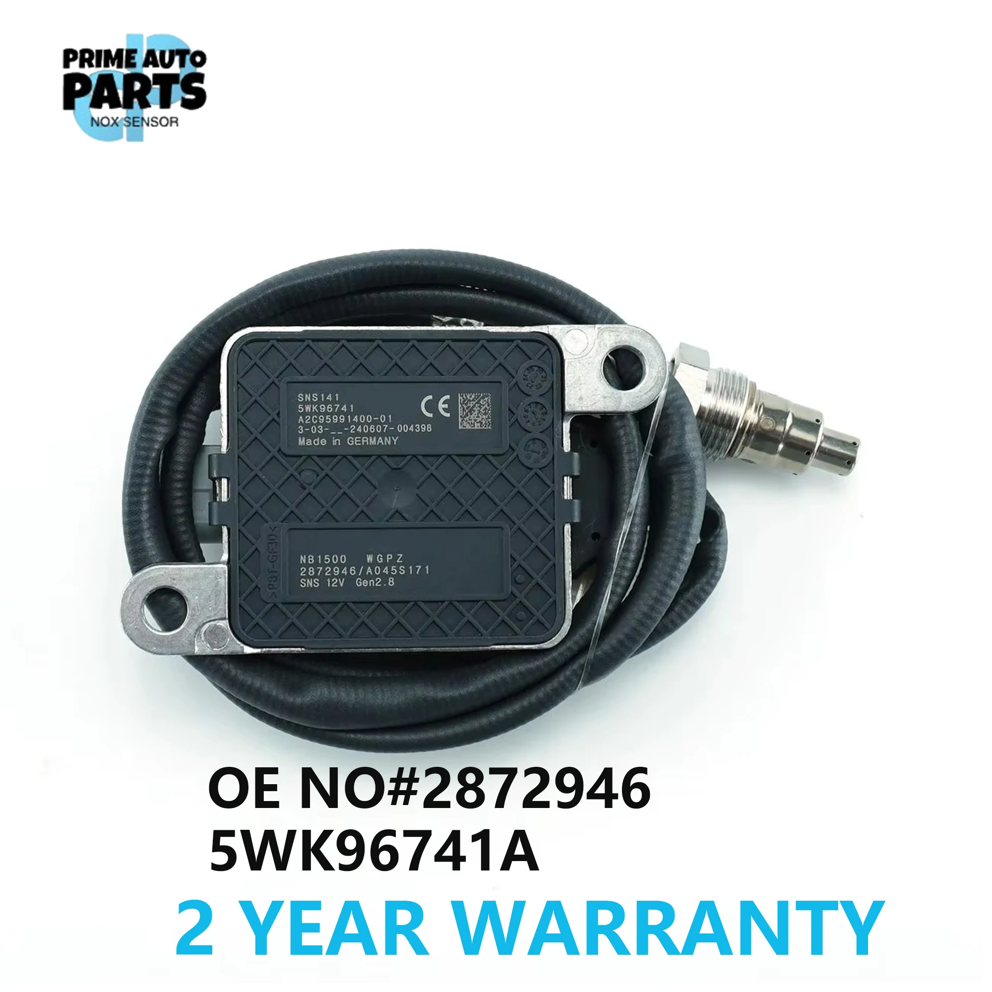 2872946 Новый датчик оксида азота NOx 5WK96741 5WK9 6741 для Cumminss 11,9 л 15,0 л 2013-2018
2872946 Новый датчик оксида азота NOx 5WK96741 5WK9 6741 для Cumminss 11,9 л 15,0 л 2013-2018