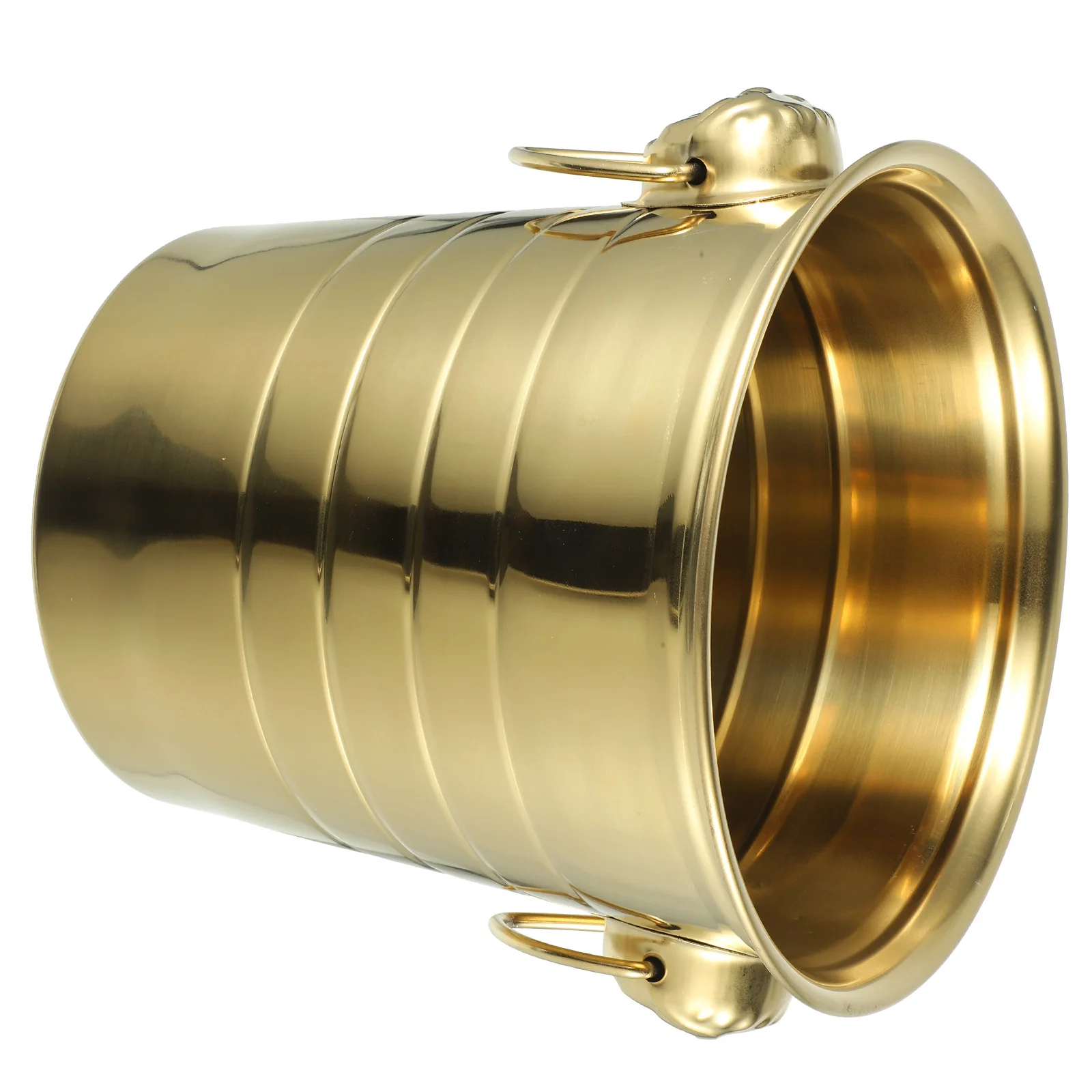 1pc Stainless Steel Bucket 3L Golden Reliable Ice Bucket Small Scratch Resistant Cooling Party KTV Beer Bar Insulated Dining
1pc Stainless Steel Bucket 3L Golden Reliable Ice Bucket Small Scratch Resistant Cooling Party KTV Beer Bar Insulated Dining