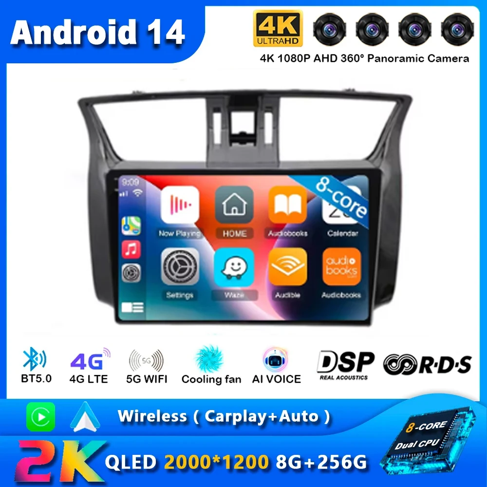 Android 14 Car Radio For Nissan Sylphy B17 Sentra 12 2012-2018 Navigation Multimedia Carplay Video Player GPS Autoradio
Android 14 Car Radio For Nissan Sylphy B17 Sentra 12 2012-2018 Navigation Multimedia Carplay Video Player GPS Autoradio