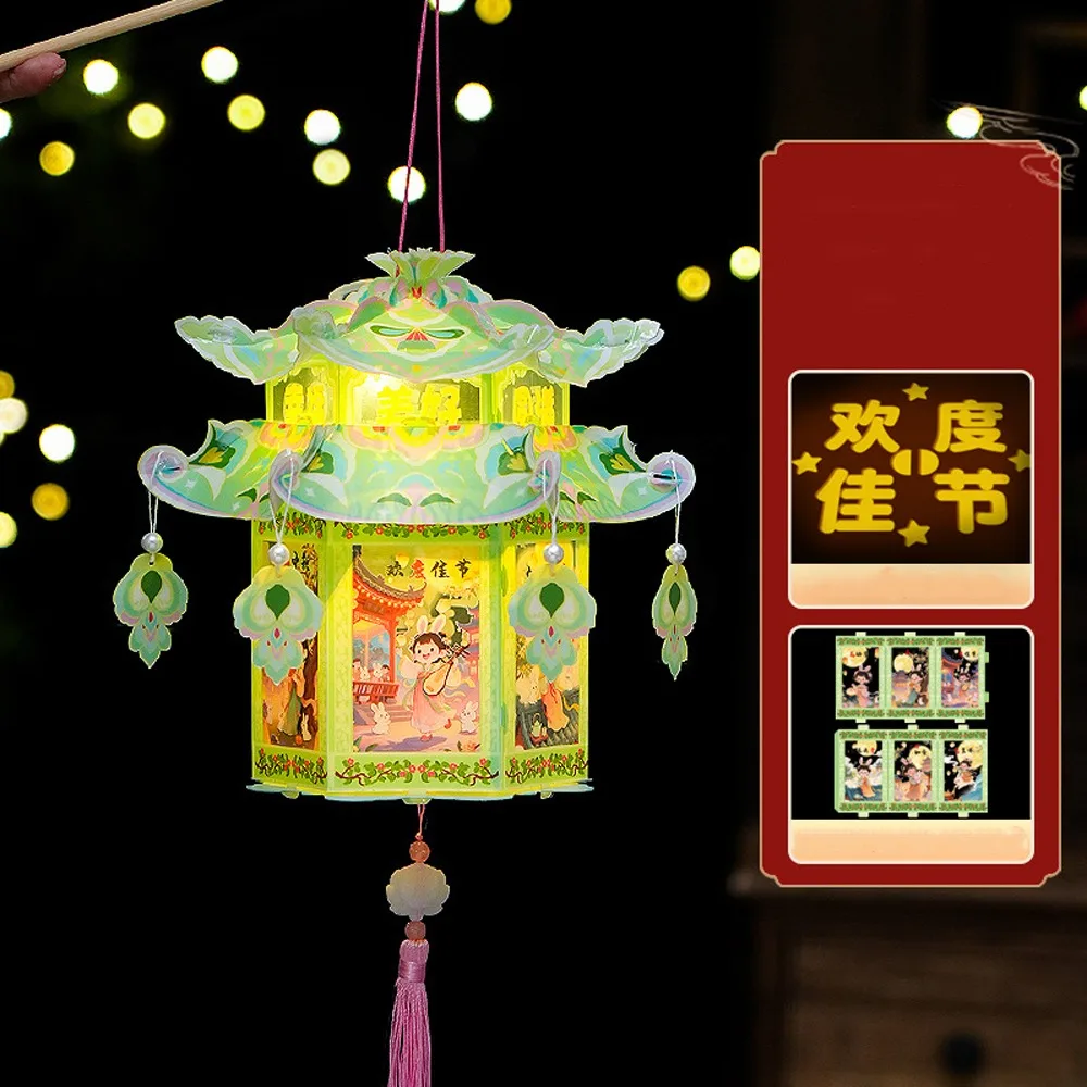 Chinese Style Mid-Autumn Festival Lantern Glowing Handmade Bunny Lantern Kit Blessing Words PVC Handheld Lantern Home Decor
Chinese Style Mid-Autumn Festival Lantern Glowing Handmade Bunny Lantern Kit Blessing Words PVC Handheld Lantern Home Decor