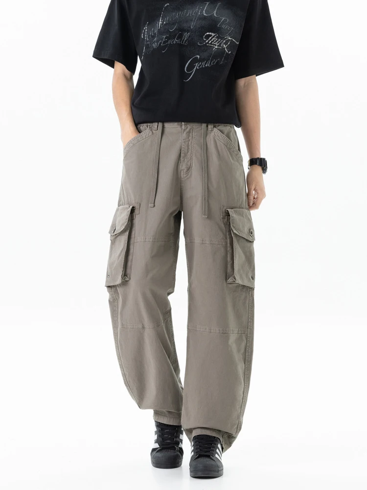 Men's American High Street Black Work Pants Loose Straight Leg Multi Pocket Wide Leg Trendy Brand Washed Casual Pants
Men's American High Street Black Work Pants Loose Straight Leg Multi Pocket Wide Leg Trendy Brand Washed Casual Pants