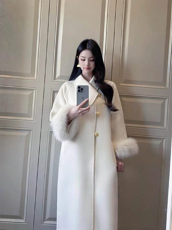 plus Size Winter Coat Women's Wool Sve Warm Outerwear Mid-Length Ele Faionable Tweed Jaet Commute Sle High Collar
plus Size Winter Coat Women's Wool Sve Warm Outerwear Mid-Length Ele Faionable Tweed Jaet Commute Sle High Collar