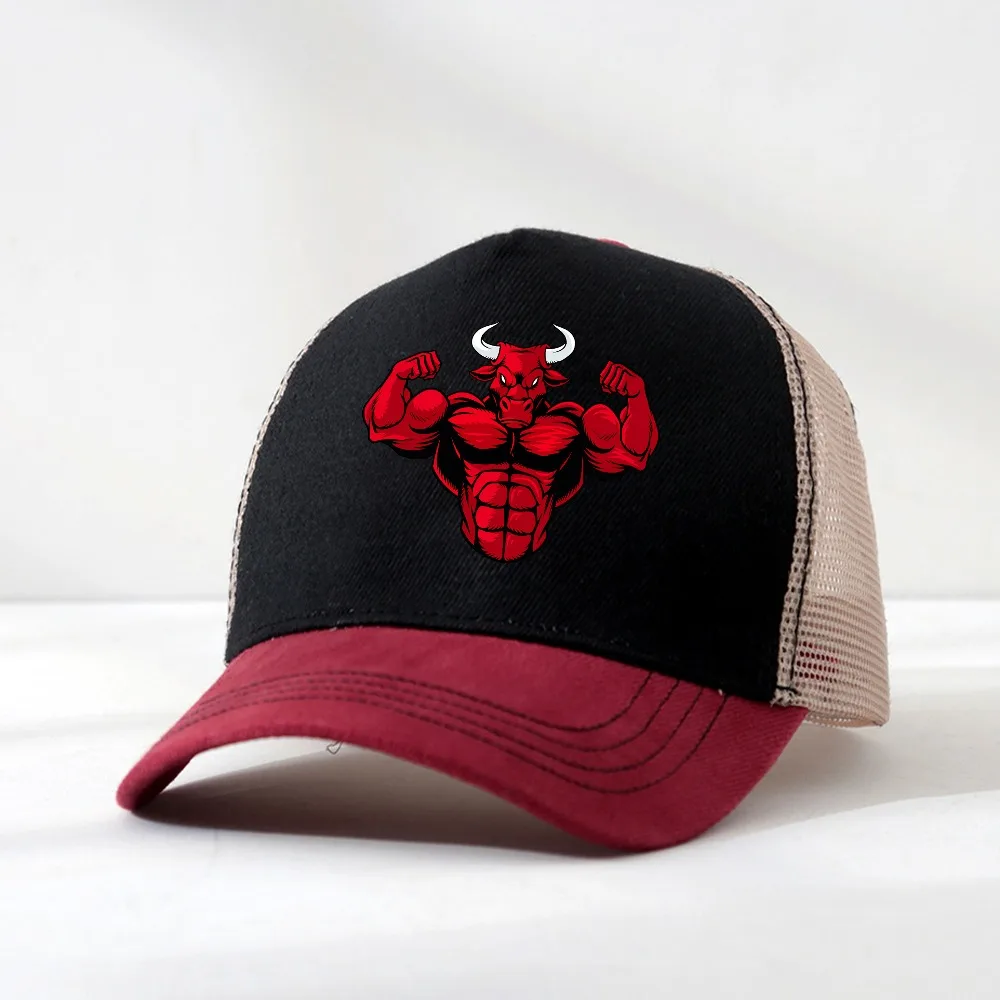 Angry Bull Head Print Summer Baseball Cap Breathable Hip Hop Sports Visor Mesh Adjustable Sun Hats Men Women
Angry Bull Head Print Summer Baseball Cap Breathable Hip Hop Sports Visor Mesh Adjustable Sun Hats Men Women