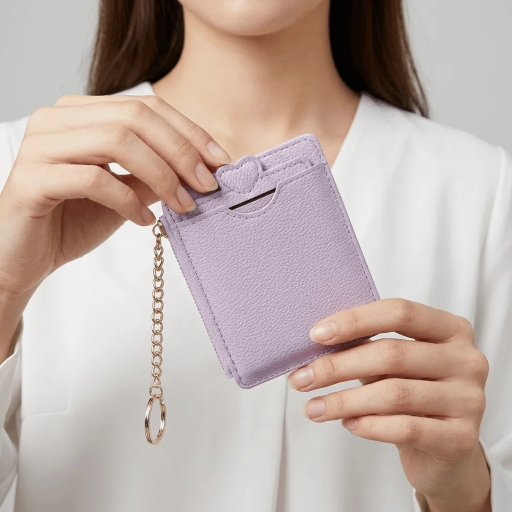 Cute Love Heart Woman Wallet PU Leather Zipper Short Card Bag Storage Coin Purse Cartoon Card Holder Lady
Cute Love Heart Woman Wallet PU Leather Zipper Short Card Bag Storage Coin Purse Cartoon Card Holder Lady