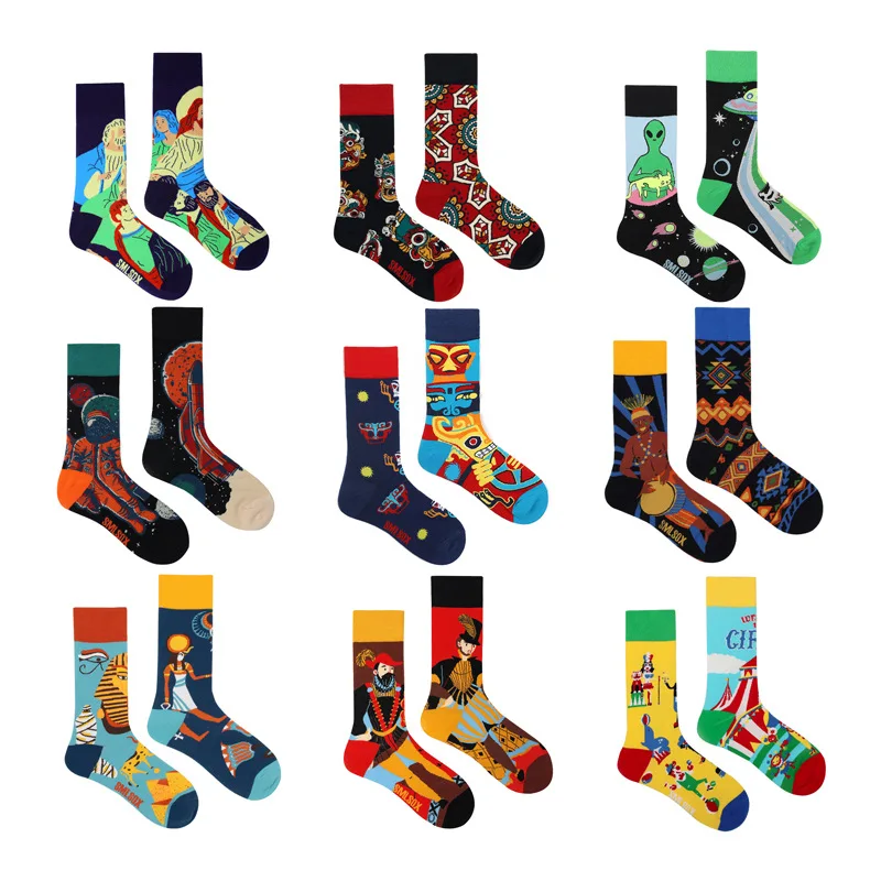 1Pair Man Women Sock Original AB Tide Socks Medium High Tube Colorful Socks Mystery Alien Cotton Cowboy Clown Bomb Unisex Socks
1Pair Man Women Sock Original AB Tide Socks Medium High Tube Colorful Socks Mystery Alien Cotton Cowboy Clown Bomb Unisex Socks