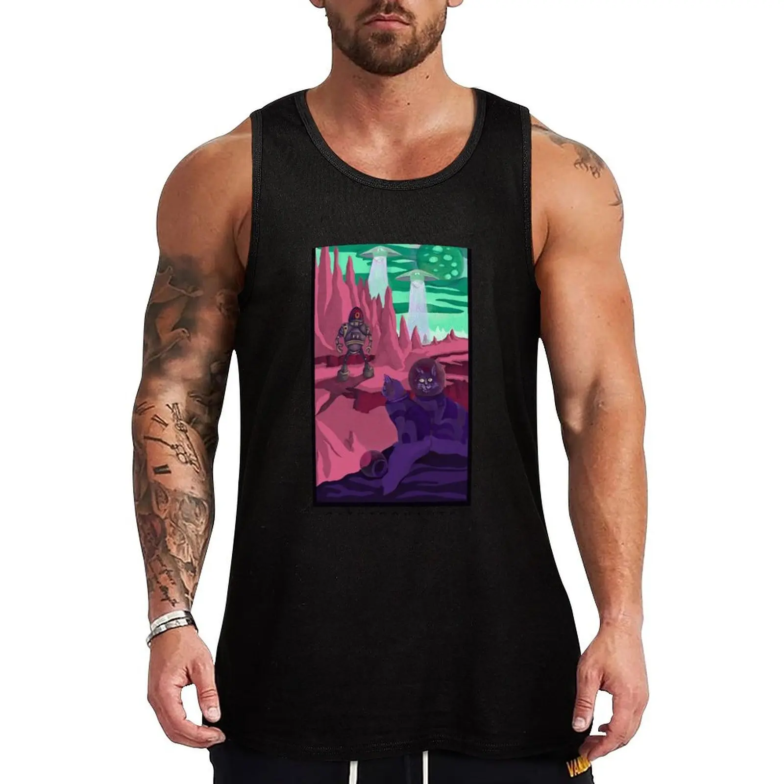 Space Cat Tank Top Athletic Sleeveless Shirt Gym Workout Quick Dry Tank Top
Space Cat Tank Top Athletic Sleeveless Shirt Gym Workout Quick Dry Tank Top