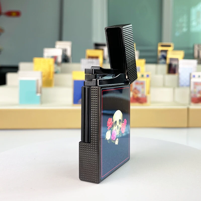 New commemorative edition luxury butane lighter single and double flame flat tone natural paint smoker L2 series 19013
New commemorative edition luxury butane lighter single and double flame flat tone natural paint smoker L2 series 19013