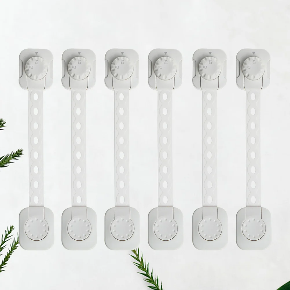 6Pcs Baby Safety Locks Adjustable Child Proof Belt Locks for Cabinet Cupboard Drawer Refrigerator Lock
6Pcs Baby Safety Locks Adjustable Child Proof Belt Locks for Cabinet Cupboard Drawer Refrigerator Lock