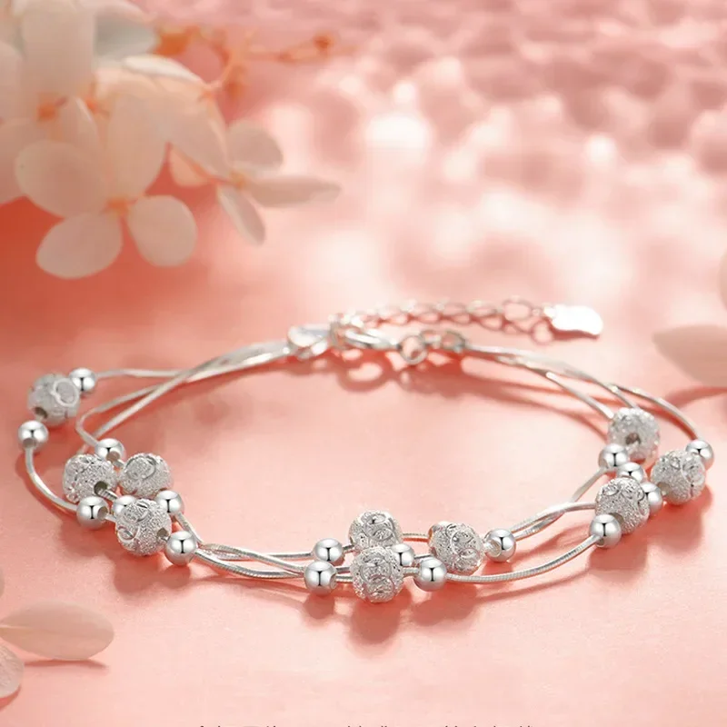 925 Sterling Silver Bracelets for Women Korean Beautiful Stars Bracelet Fashion Design Party Wedding Jewelry Holiday Gifts
925 Sterling Silver Bracelets for Women Korean Beautiful Stars Bracelet Fashion Design Party Wedding Jewelry Holiday Gifts