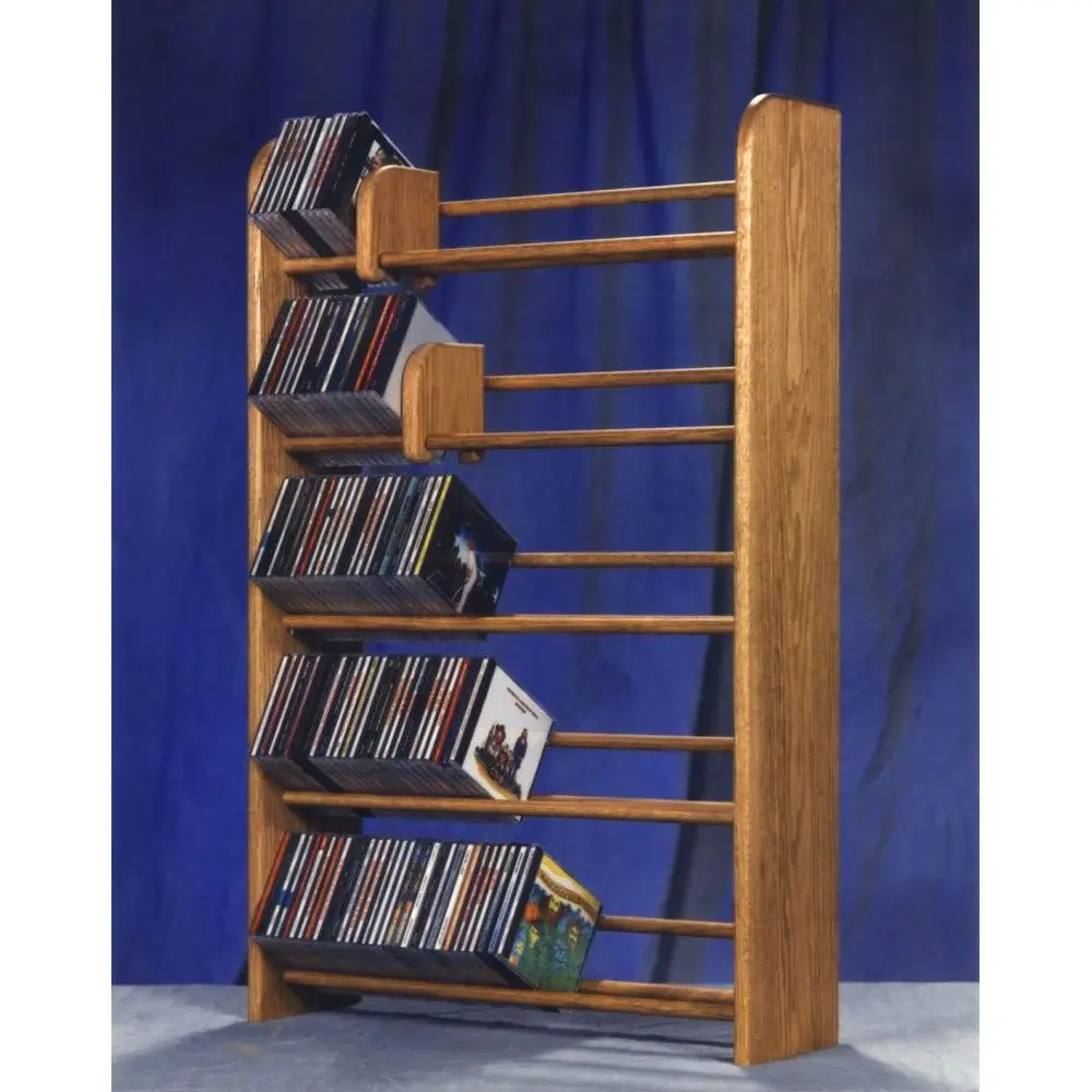 5-Row Wooden CD Storage Rack in Espresso Finish
5-Row Wooden CD Storage Rack in Espresso Finish