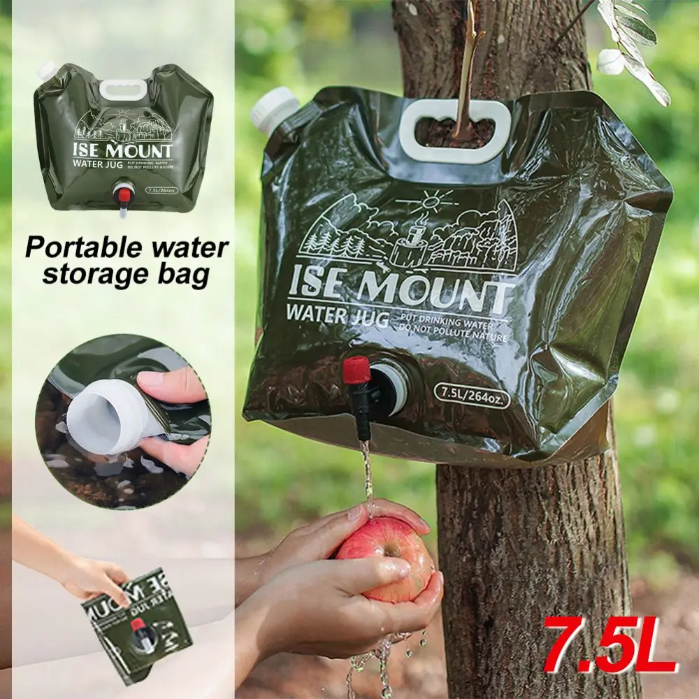 Big Capacity Water Bag 7.5L Thicken Folding Water Bucket Portable Bag Water Container Collapsible Pouch Can Camping Supplies
Big Capacity Water Bag 7.5L Thicken Folding Water Bucket Portable Bag Water Container Collapsible Pouch Can Camping Supplies