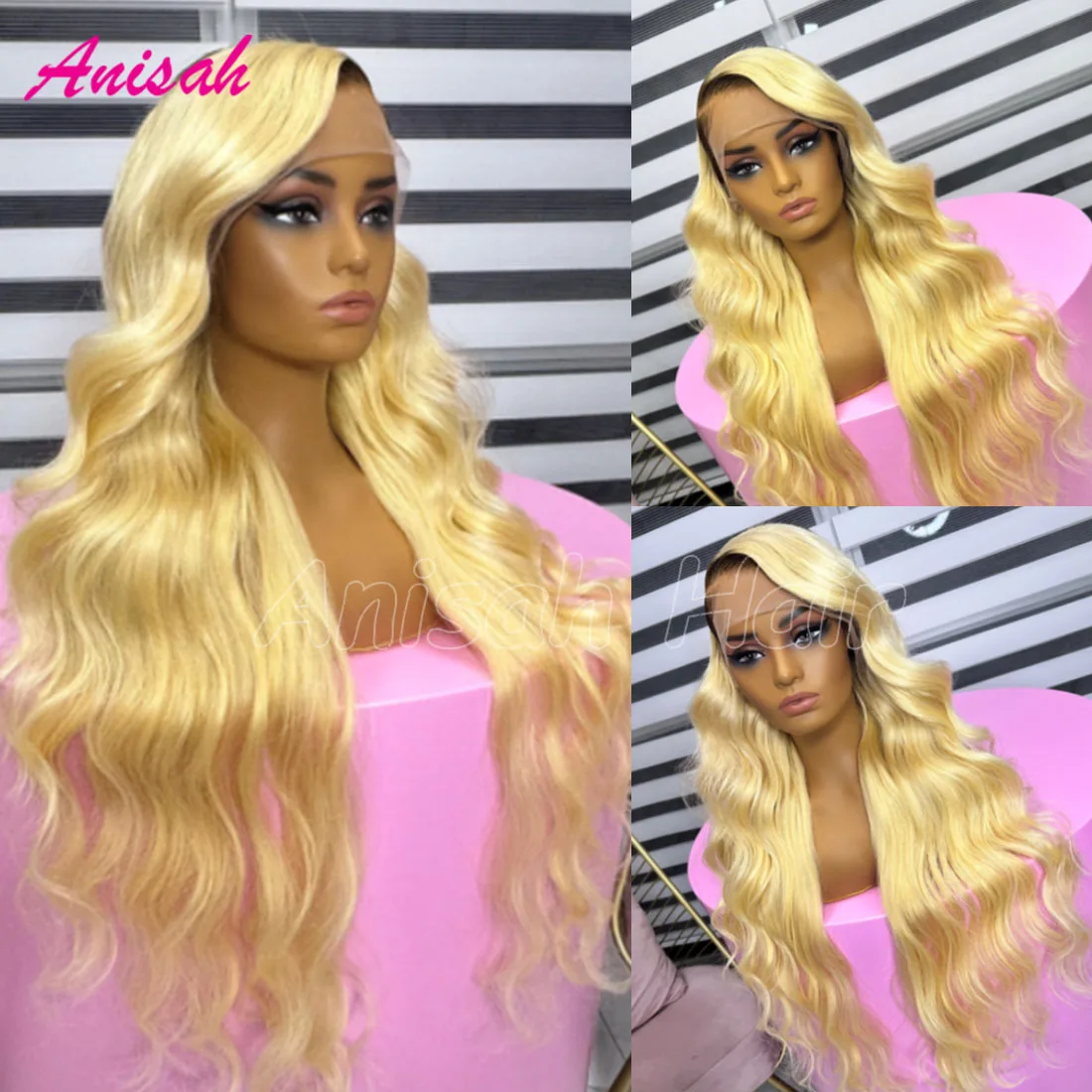 13x4 13x6 Ombre 613 Lace Front Wigs Blonde Body Wave Lace Frontal Wigs Human Hair Pre Plucked Transparent Lace Wig For Women
13x4 13x6 Ombre 613 Lace Front Wigs Blonde Body Wave Lace Frontal Wigs Human Hair Pre Plucked Transparent Lace Wig For Women