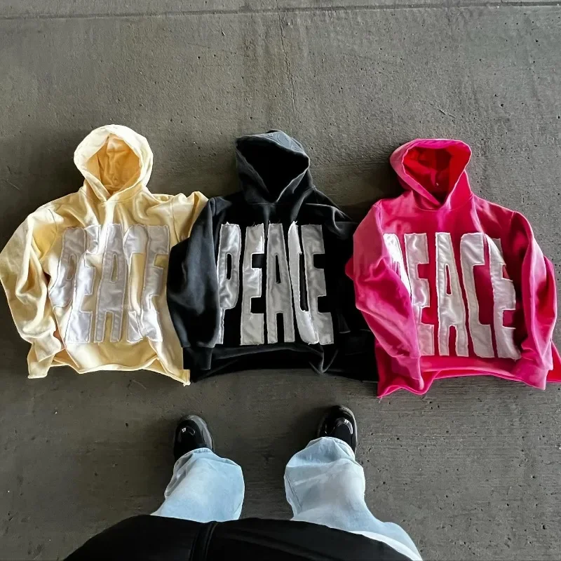 Y2K Hoodie vintage Harajuku Embroidered splicing lettersSplicing letters American Oversized Sweatshirt Hip Hop streetwear top
Y2K Hoodie vintage Harajuku Embroidered splicing lettersSplicing letters American Oversized Sweatshirt Hip Hop streetwear top