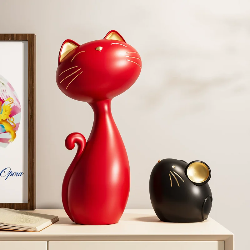 Cat and mouse couple decoration, high-end living room foyer TV cabinet wine cabinet decoration
Cat and mouse couple decoration, high-end living room foyer TV cabinet wine cabinet decoration