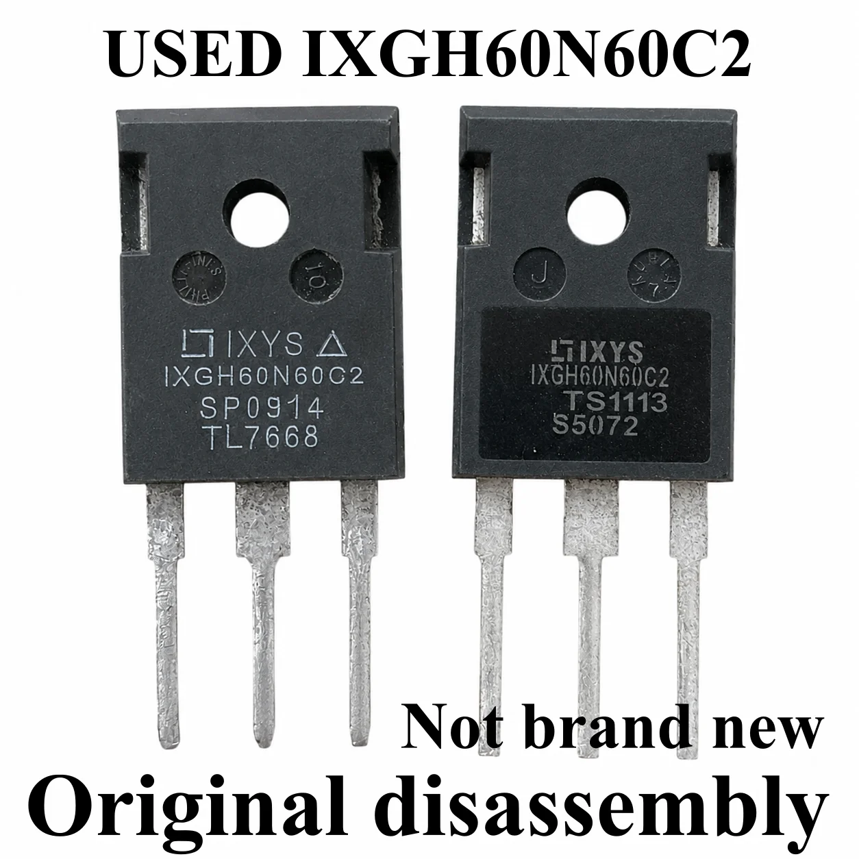 5-10pcs 100% Original disassembly IXGH60N60C2 IXGH60N60B2 High Power Inverter IGBT Tube 75A 600V TO-247 Original
5-10pcs 100% Original disassembly IXGH60N60C2 IXGH60N60B2 High Power Inverter IGBT Tube 75A 600V TO-247 Original