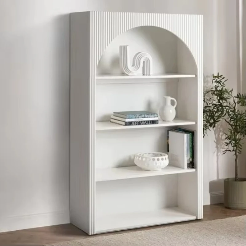 Simple design groove type large white wooden bookshelf 4 floors living room display shelf
Simple design groove type large white wooden bookshelf 4 floors living room display shelf
