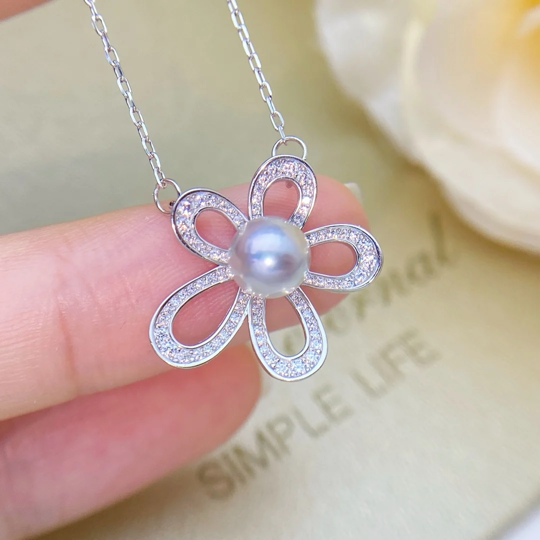 JCY25 Pearls S925 Sterling Silver Natural Sea Water White Pearl 7-8mm Pendant Necklaces for Women FIne Pearls Pendants
JCY25 Pearls S925 Sterling Silver Natural Sea Water White Pearl 7-8mm Pendant Necklaces for Women FIne Pearls Pendants